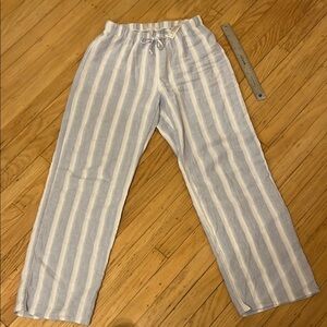 Wilfred Free Striped Blue and White Lounge Pants